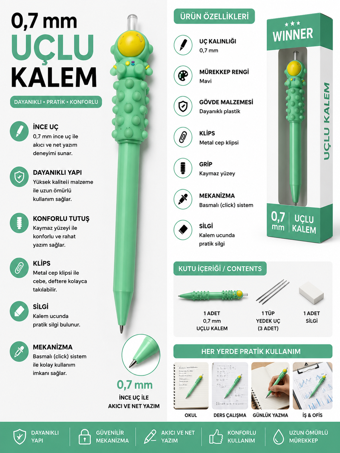 UFEN Versatil Uçlu Kalem görsel 2